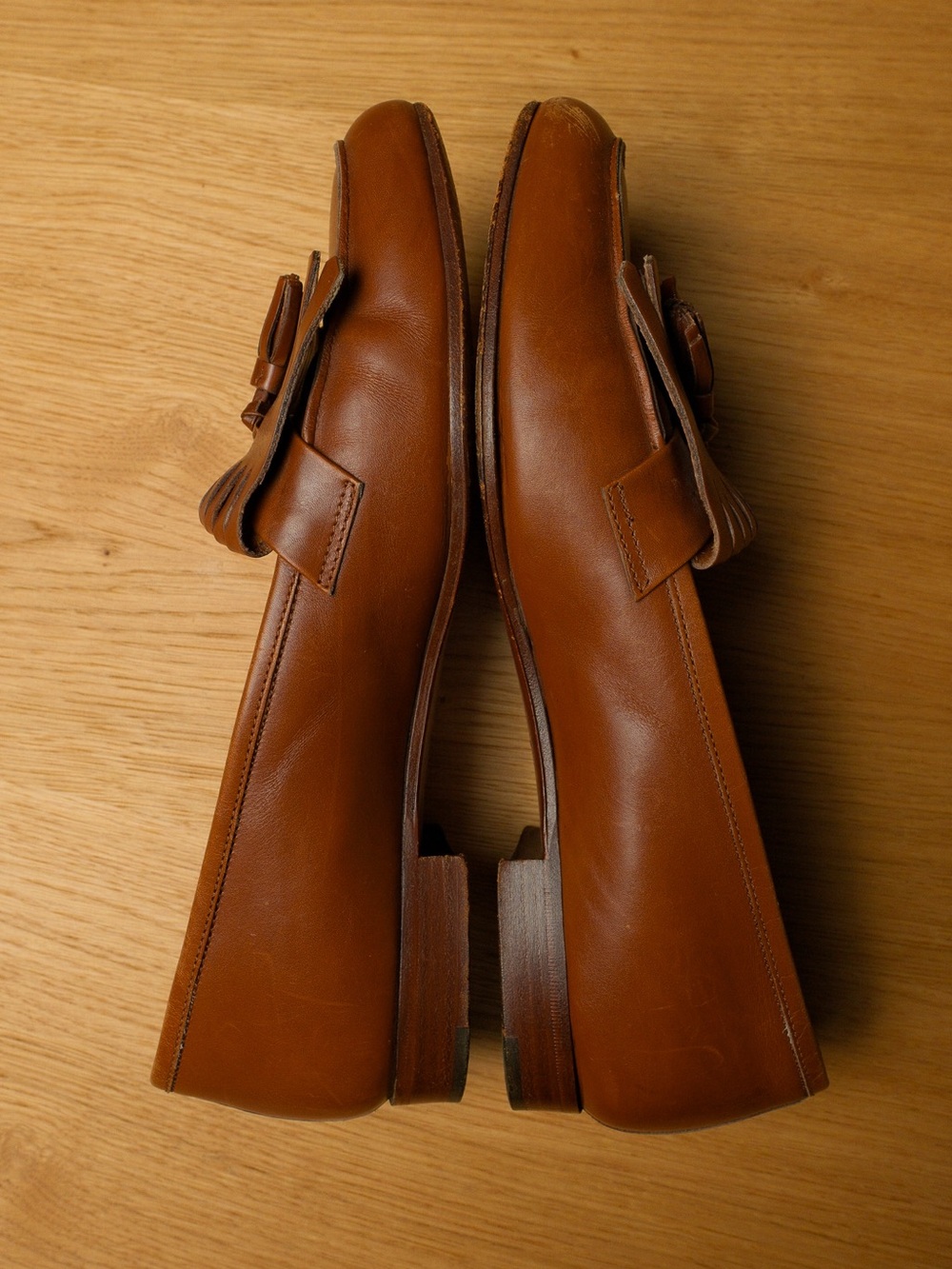 Vintage Polo Ralph Lauren Made in Italy Leather Kiltie Tassel Loafers - Picture 7 of 11